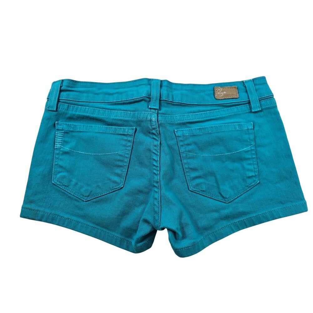 Paige size 26 blue 3" inseam y2k summer casual colorful shorts designer
